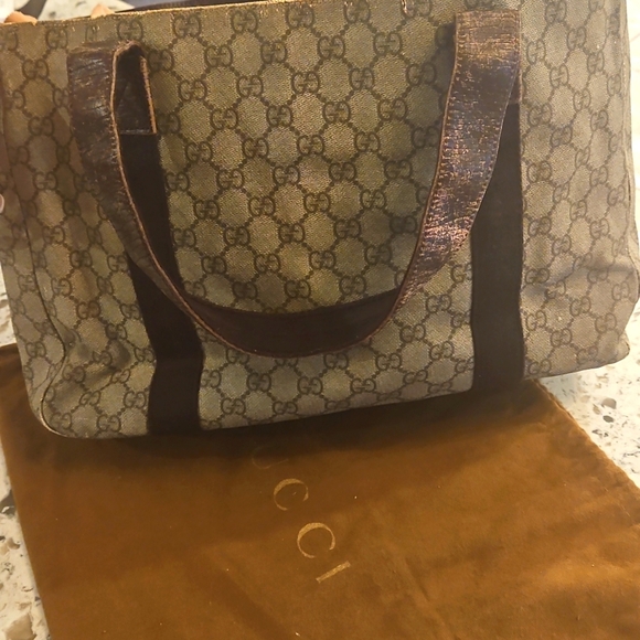 Gucci Monogram Canvas Tote Bag - Picture 3 of 13